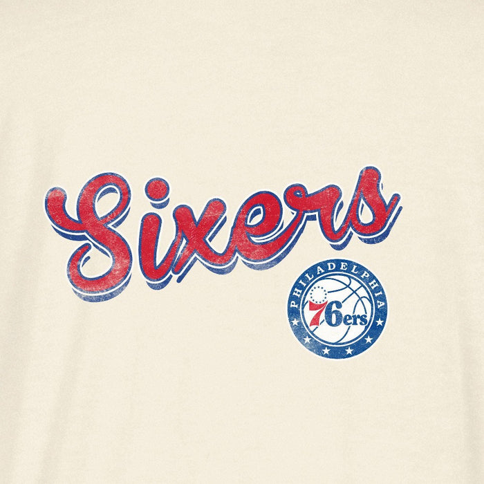NBA Philadelphia 76ers Women's Off White Fashion T-Shirt - M