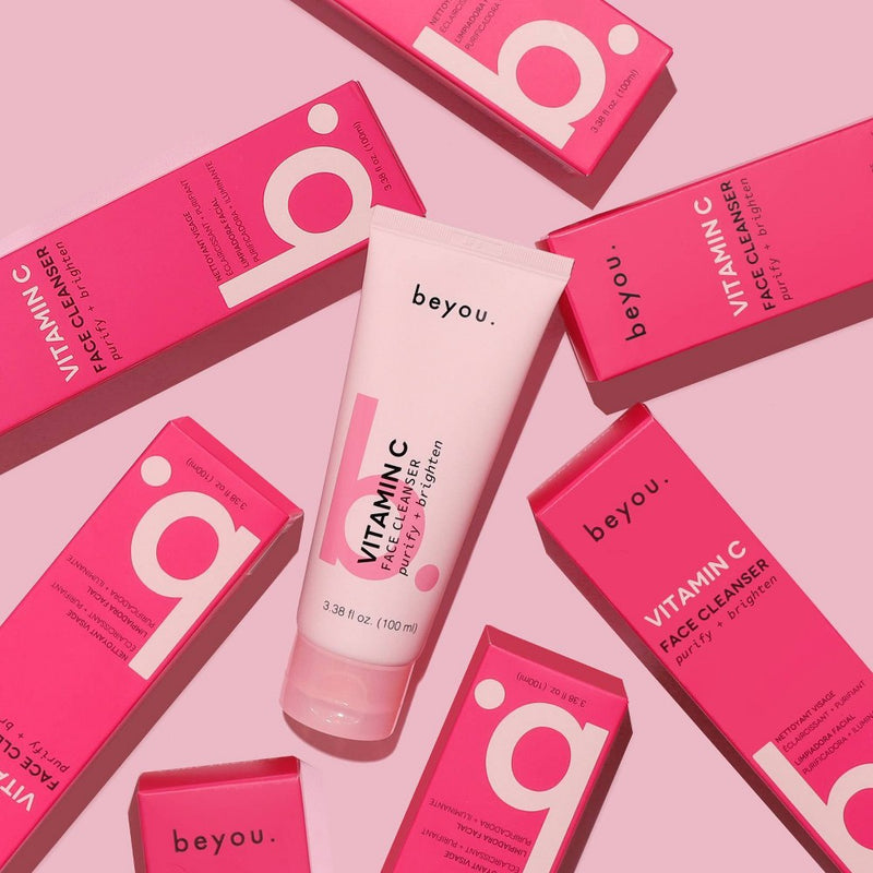 Beyou. Vitamin C Face Cleanser + Hydrate, Purify and Brighten + Sensitive Skin Friendly - 3.38 fl oz