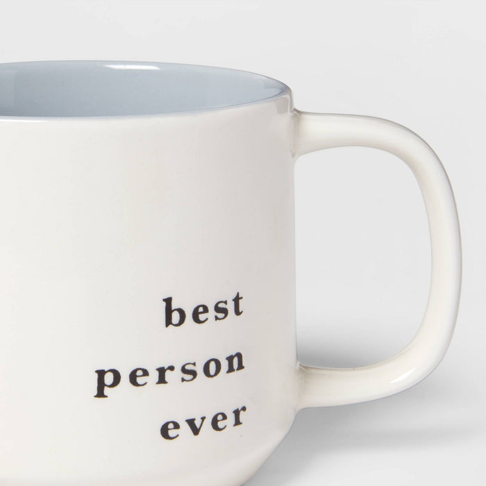 16oz Stoneware Best Person Ever Color Splash Mug - Threshold