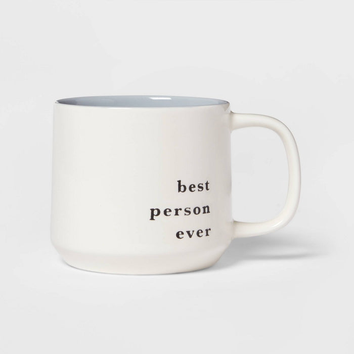16oz Stoneware Best Person Ever Color Splash Mug - Threshold