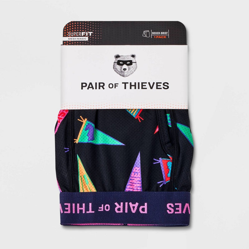 Pair of Thieves Men's Super Fit Boxer Briefs - Black M