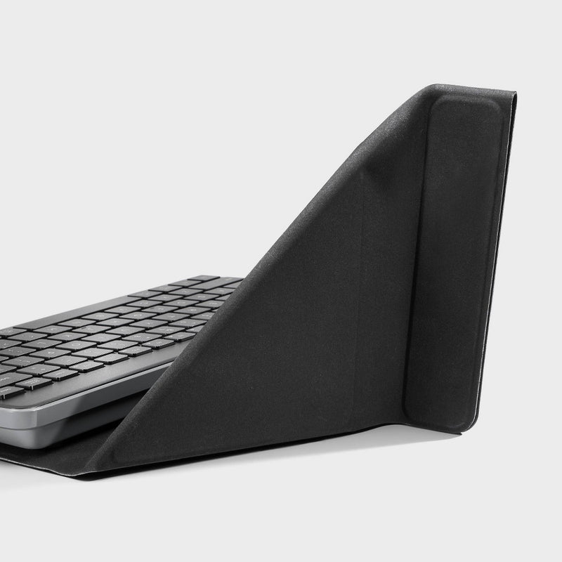 Wireless Keyboard with Stand for iPads & Tablets - heyday Black and Gray