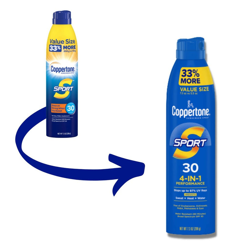 Coppertone Sport Sunscreen Spray - SPF 30 - 7.3oz EXP 11/2027