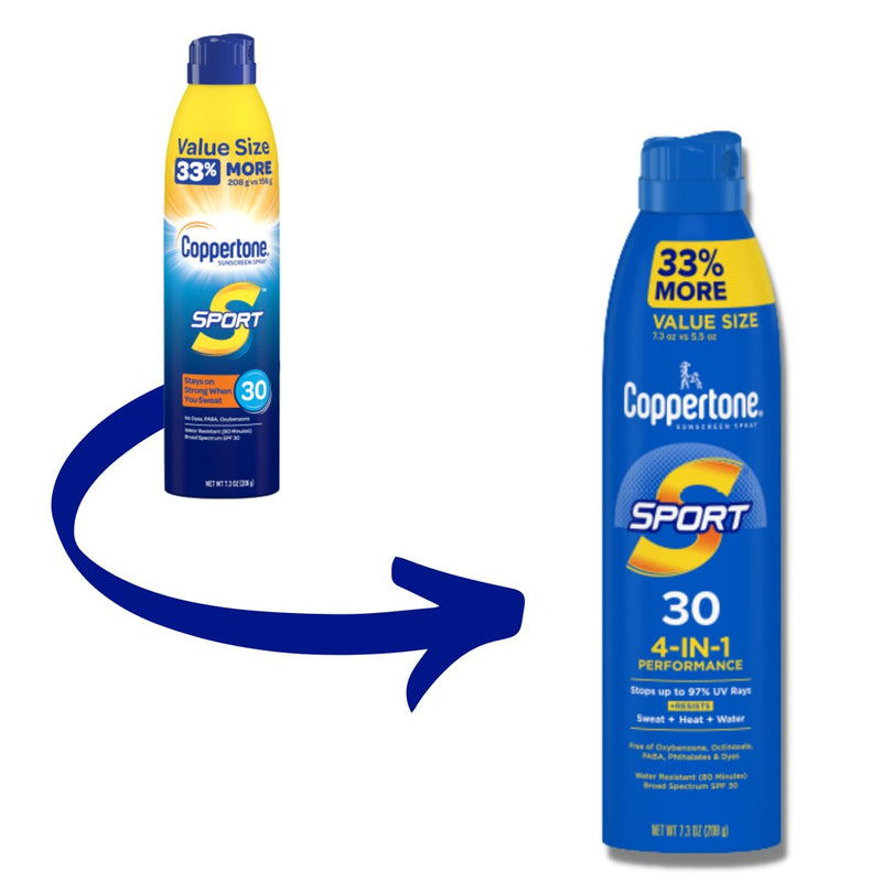 Coppertone Sport Sunscreen Spray - SPF 30 - 7.3oz EXP 11/2027