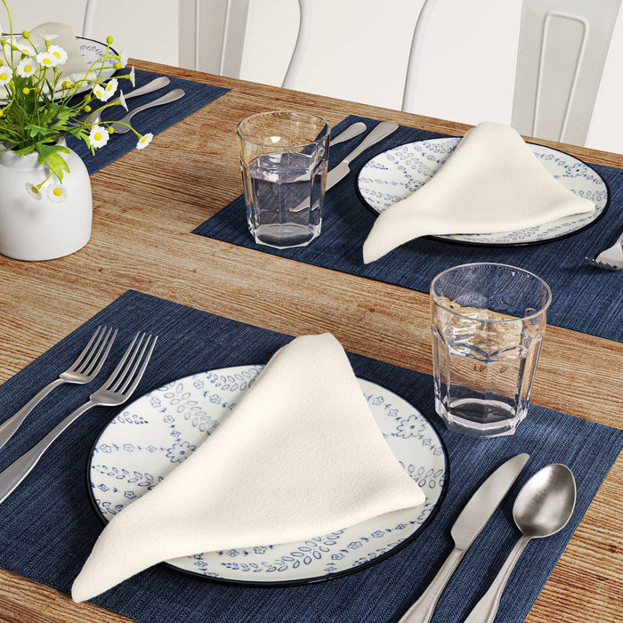 4pk Cotton Easy Care Napkins Cream - Threshold