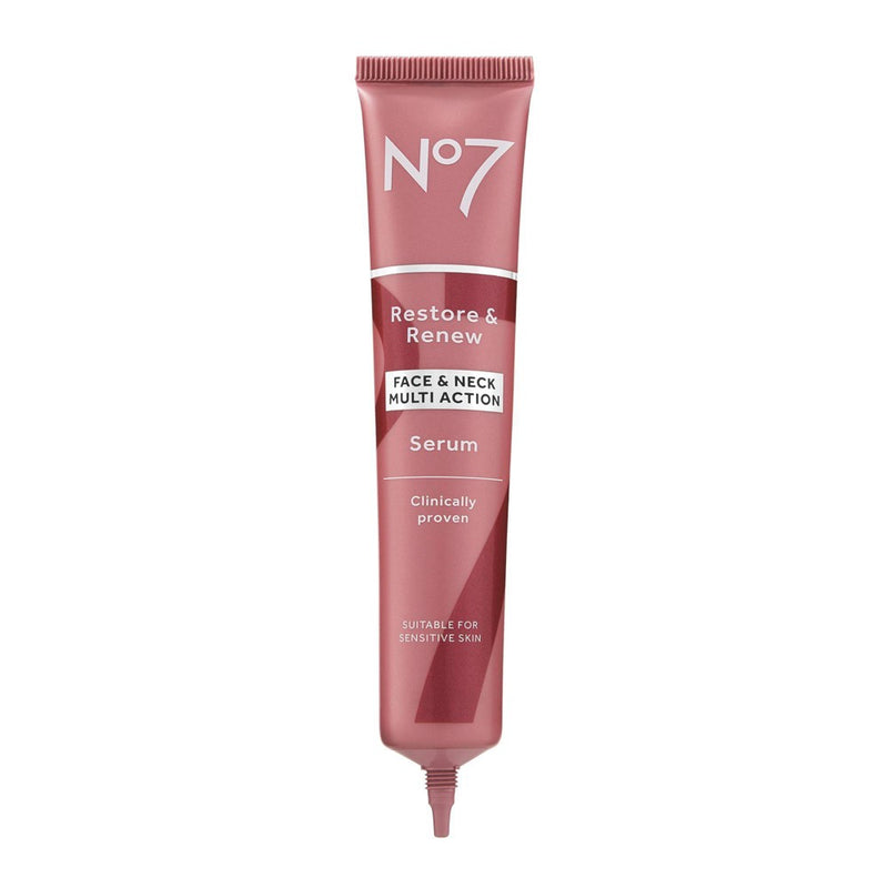 No7 Restore & Renew Multi Action Face & Neck Serum - 1.69 fl oz