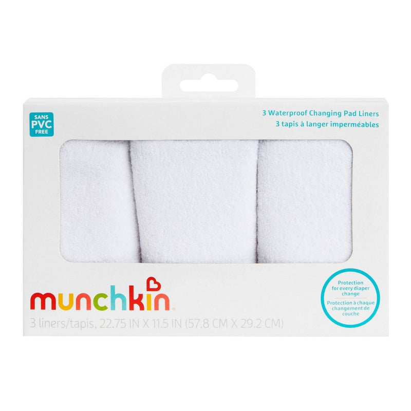 Munchkin 3pk Waterproof Changing Pad Liners