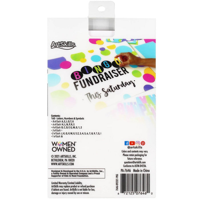 Card Stock Letters Neon - Artskills