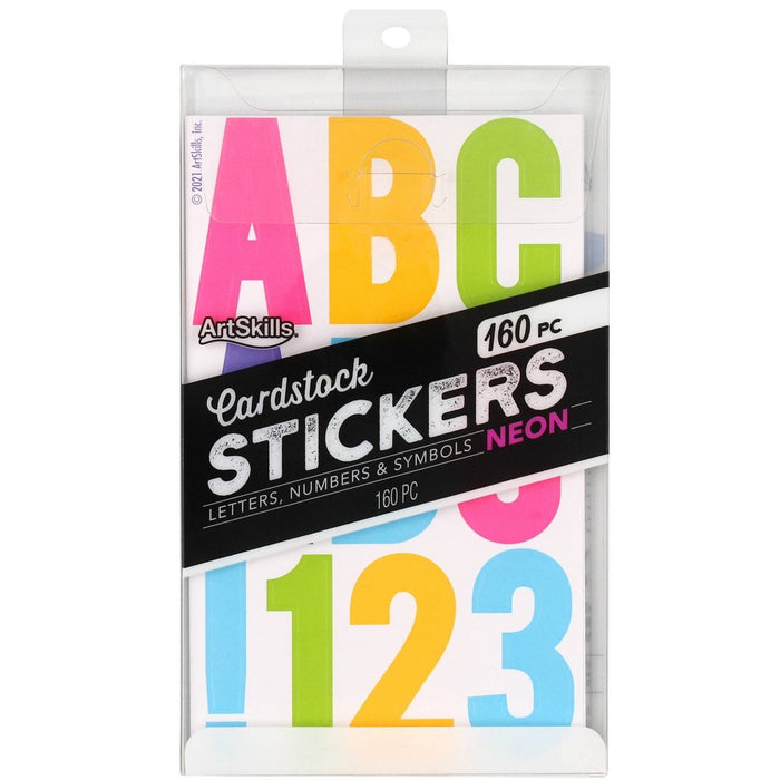 Card Stock Letters Neon - Artskills