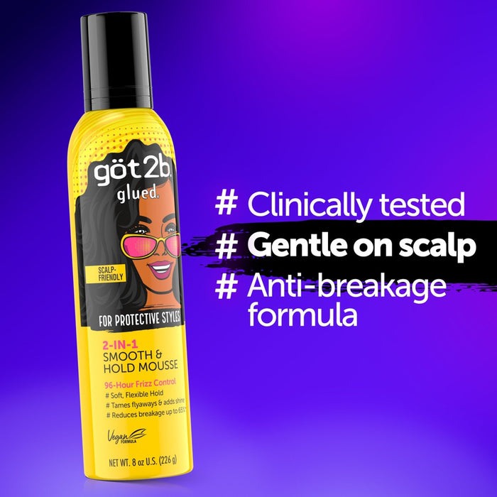 Got2B Glued Smooth & Hold Hair Mousse - 8oz