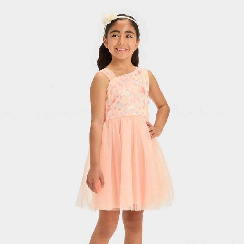Girls' 3pk Chiffon Flower Headbands - Cat & Jack Pink/Purple/White