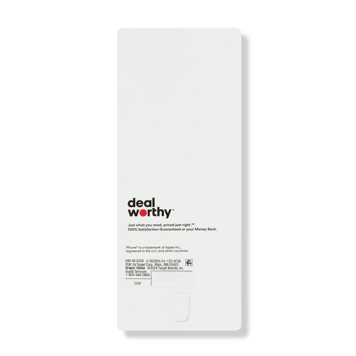 Apple iPhone 15/iPhone14/iPhone13 Case - dealworthy Clear