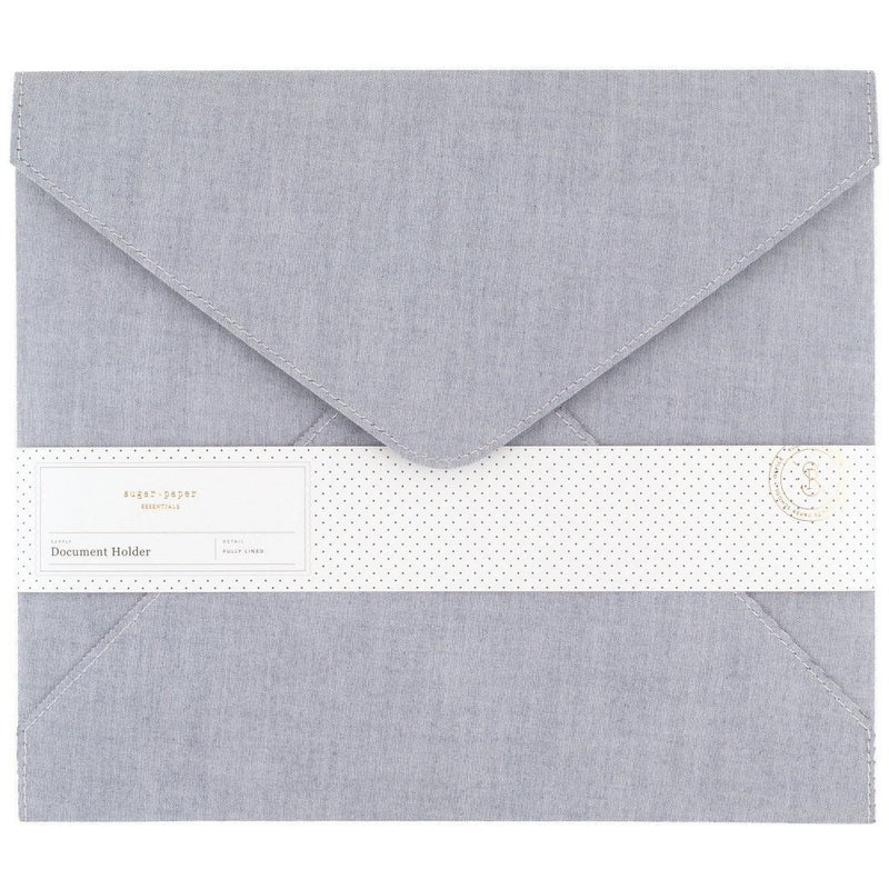Chambray Document Pouch - Sugar Paper Essentials