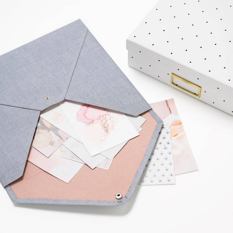 Chambray Document Pouch - Sugar Paper Essentials