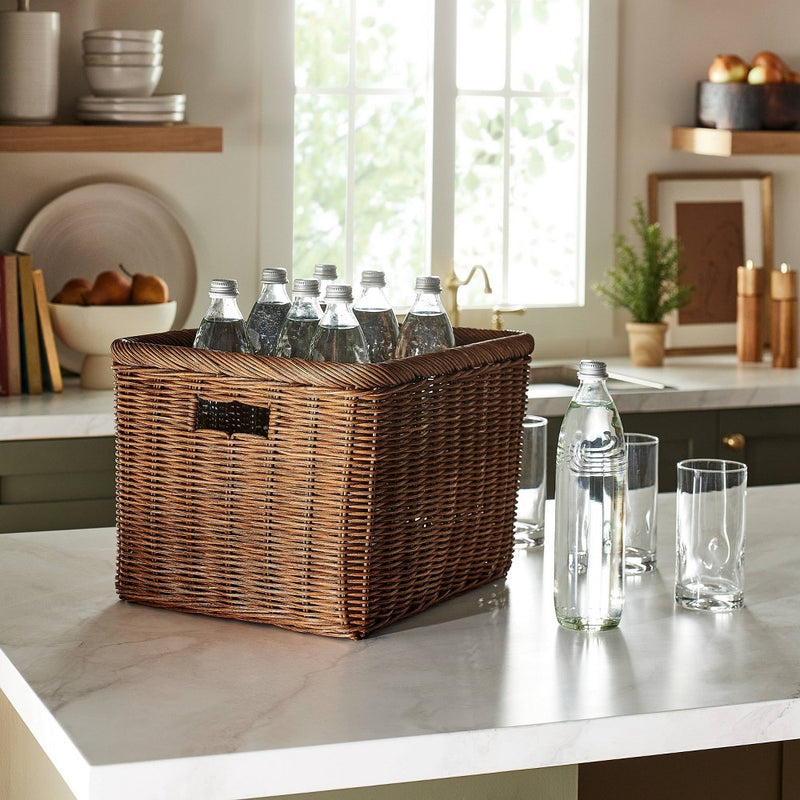 Cube Vintage French Basket - Threshold designed with Studio McGee