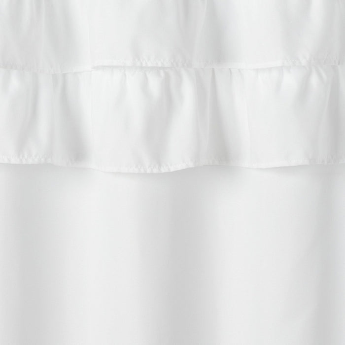 84" Ruffle Blackout Kids' Curtain Panel White - Pillowfort