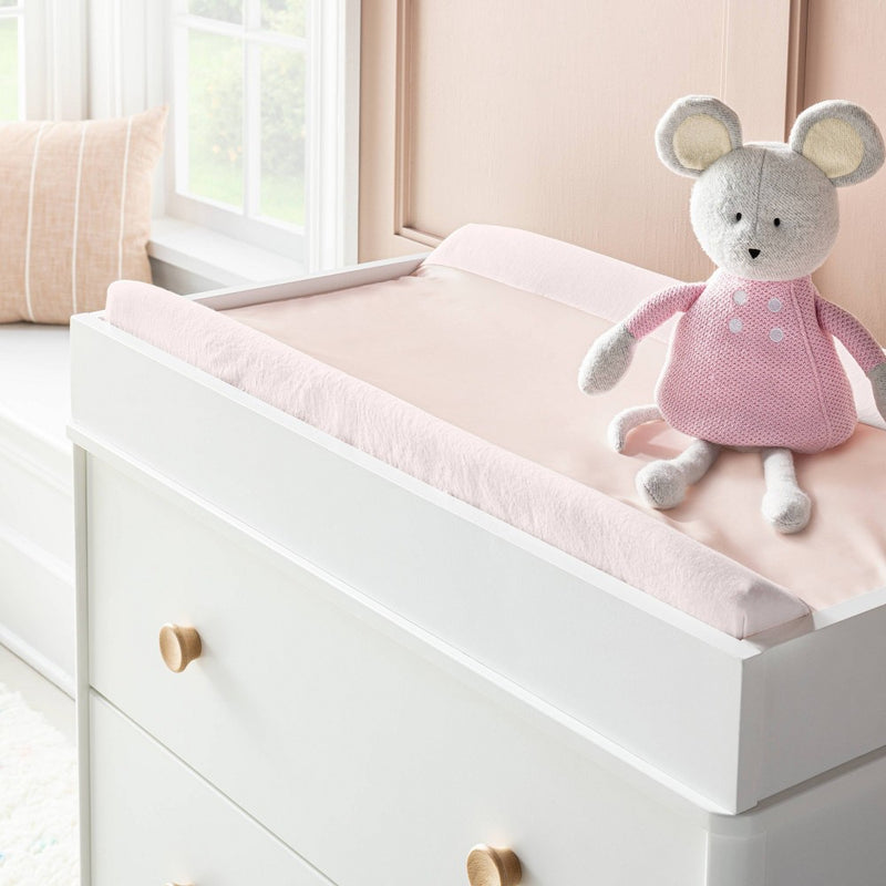 Wipeable Changing Pad Cover - Solid Pink - Cloud Island