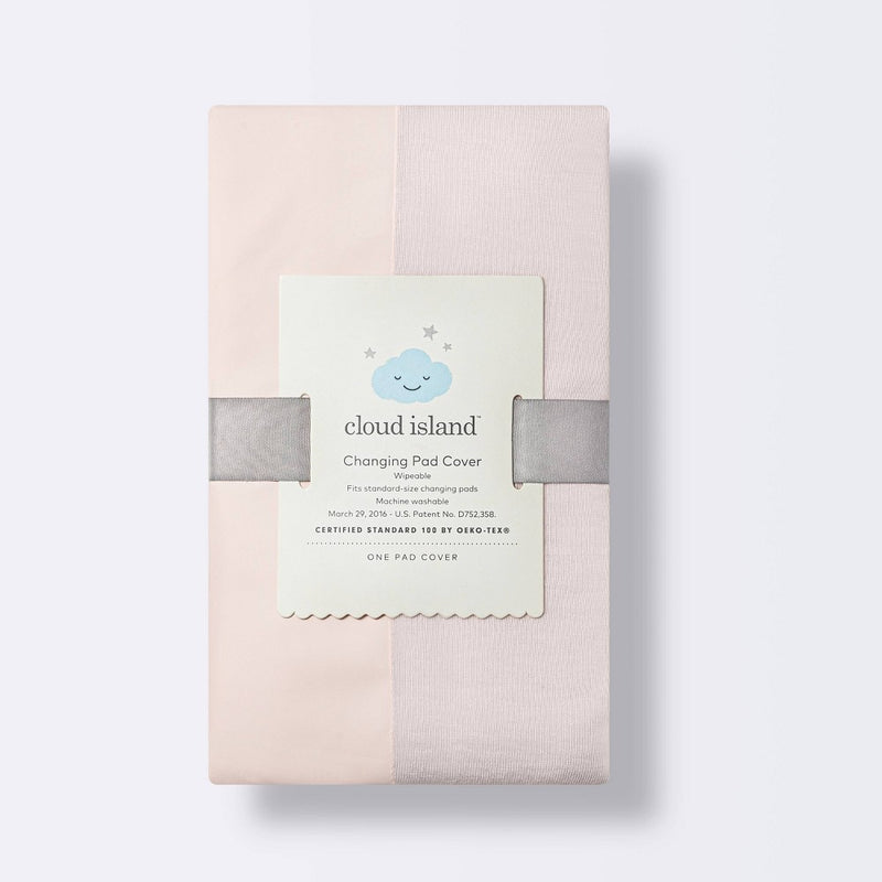Wipeable Changing Pad Cover - Solid Pink - Cloud Island