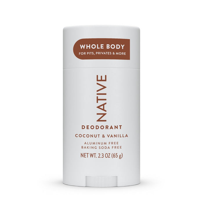 Native Whole Body Deodorant Stick - Coconut & Vanilla - Aluminum Free - 2.3oz