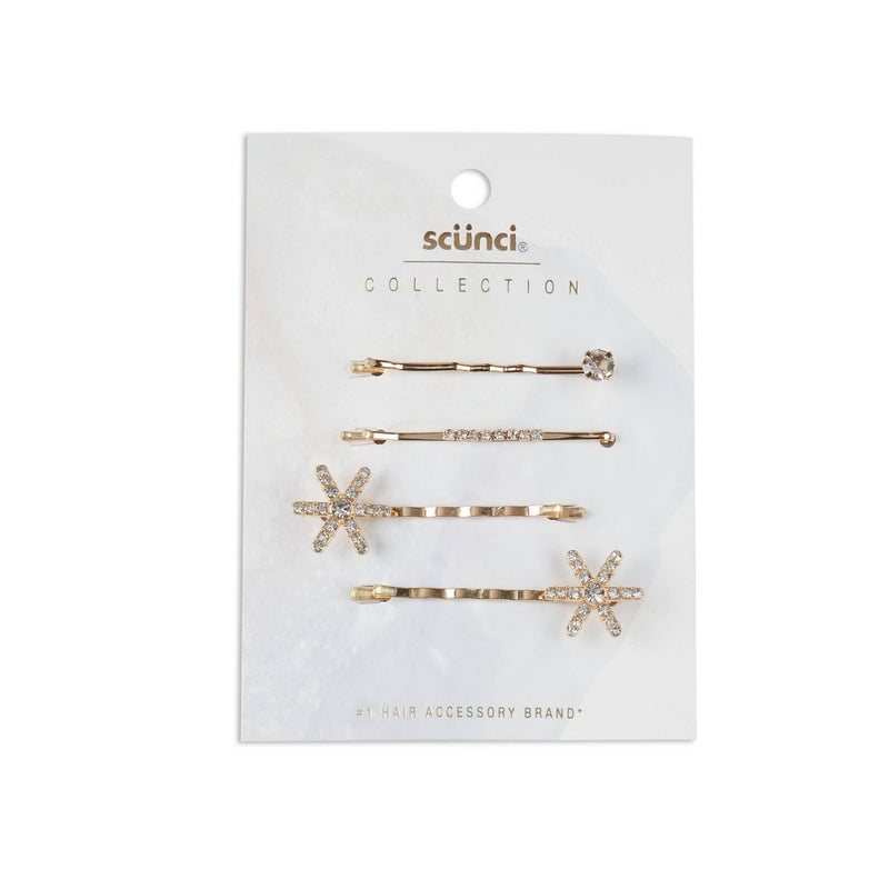 scunci Collection Glitz/Glam Bobby Hair Pin Set - 4ct