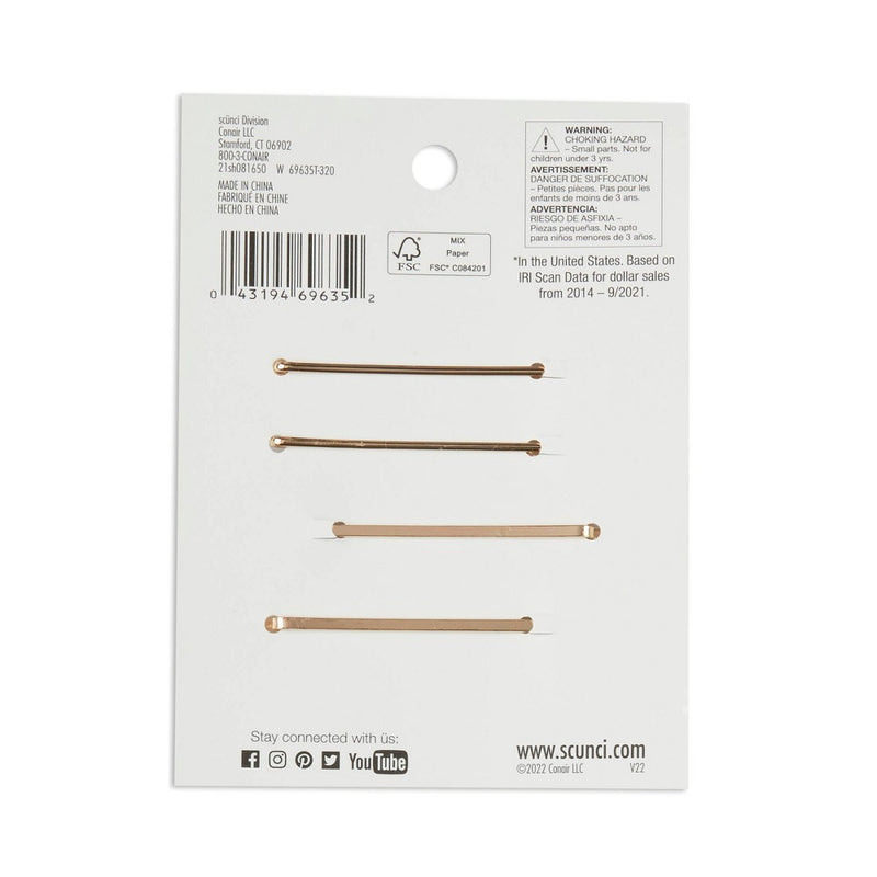 scunci Collection Glitz/Glam Bobby Hair Pin Set - 4ct