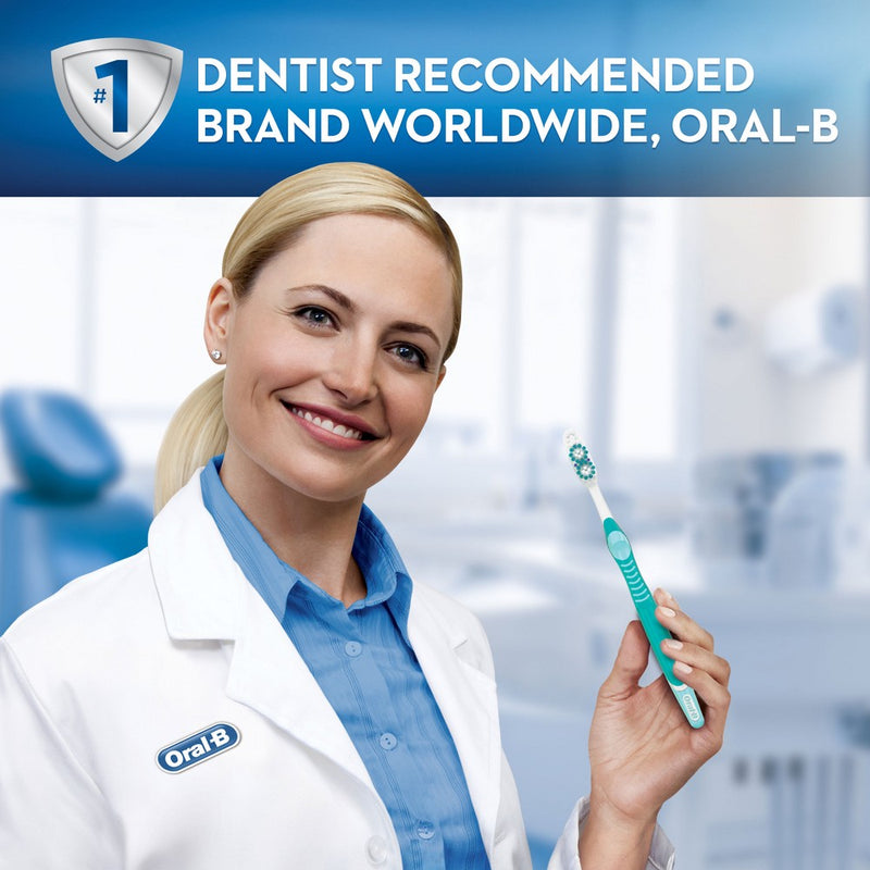 Oral-B 3D White Vivid Manual Toothbrushes, Soft Bristles, 4ct