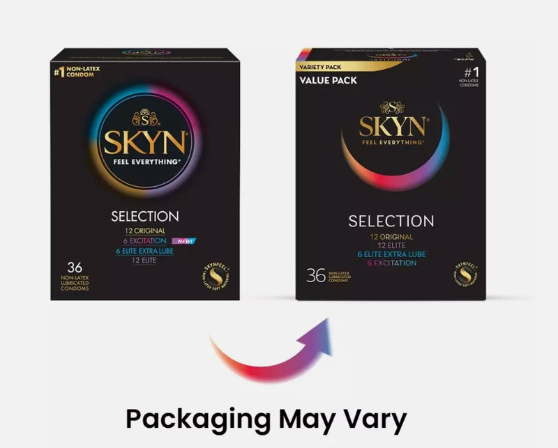 SKYN LifeStyles Selection Non-Latex Lubricated Condoms - 36ct EXP 12/31/26