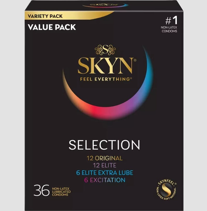 SKYN LifeStyles Selection Non-Latex Lubricated Condoms - 36ct EXP 12/31/26