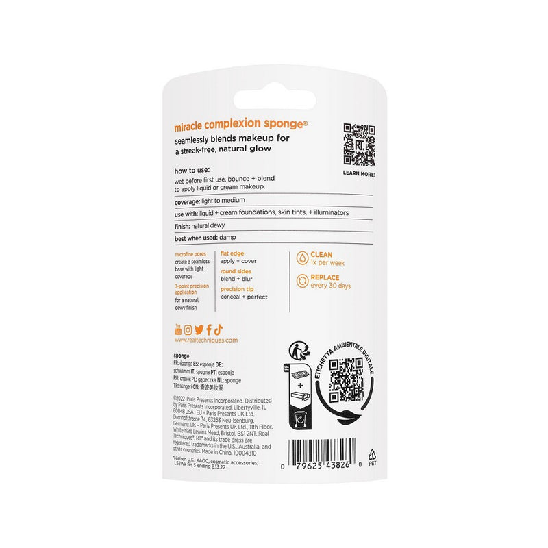 Real Techniques Orange Swirl Miracle Complexion Sponge