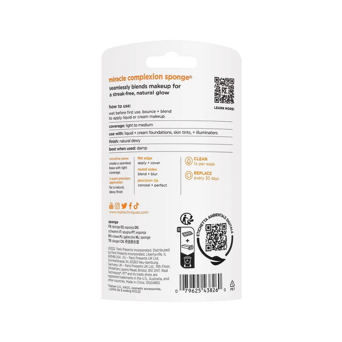 Real Techniques Orange Swirl Miracle Complexion Sponge