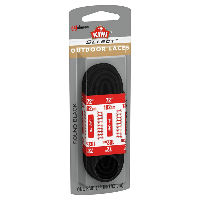 KIWI Select Outdoor Round Laces - Black 72in