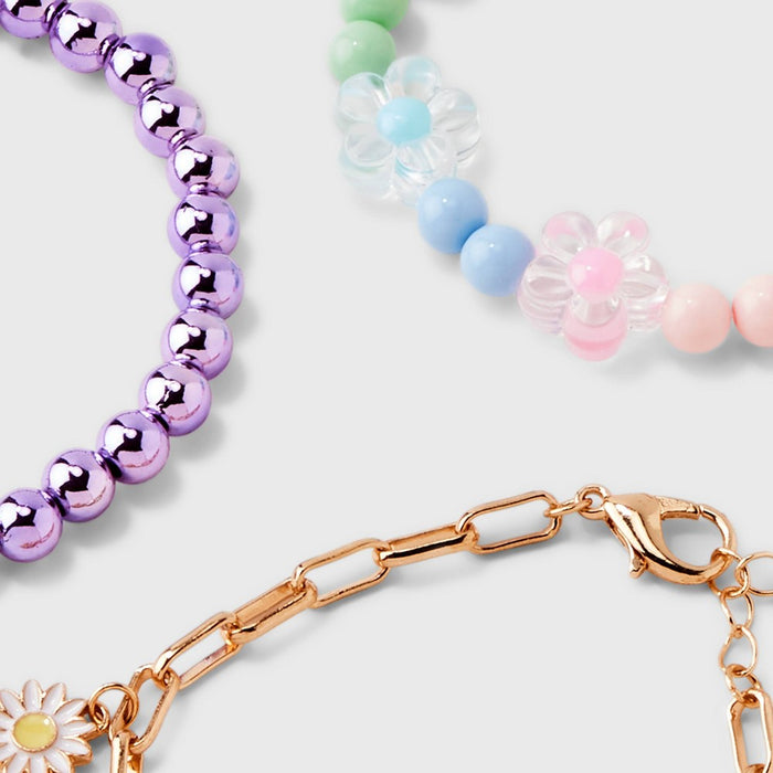 Girls' 3pk Charm Bracelet Set - Cat & Jack
