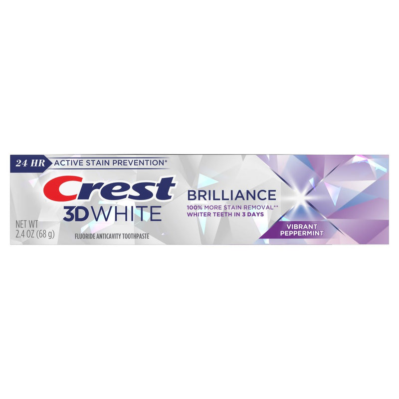 Crest 3D White Brilliance Vibrant Toothpaste - Peppermint - 2.4oz