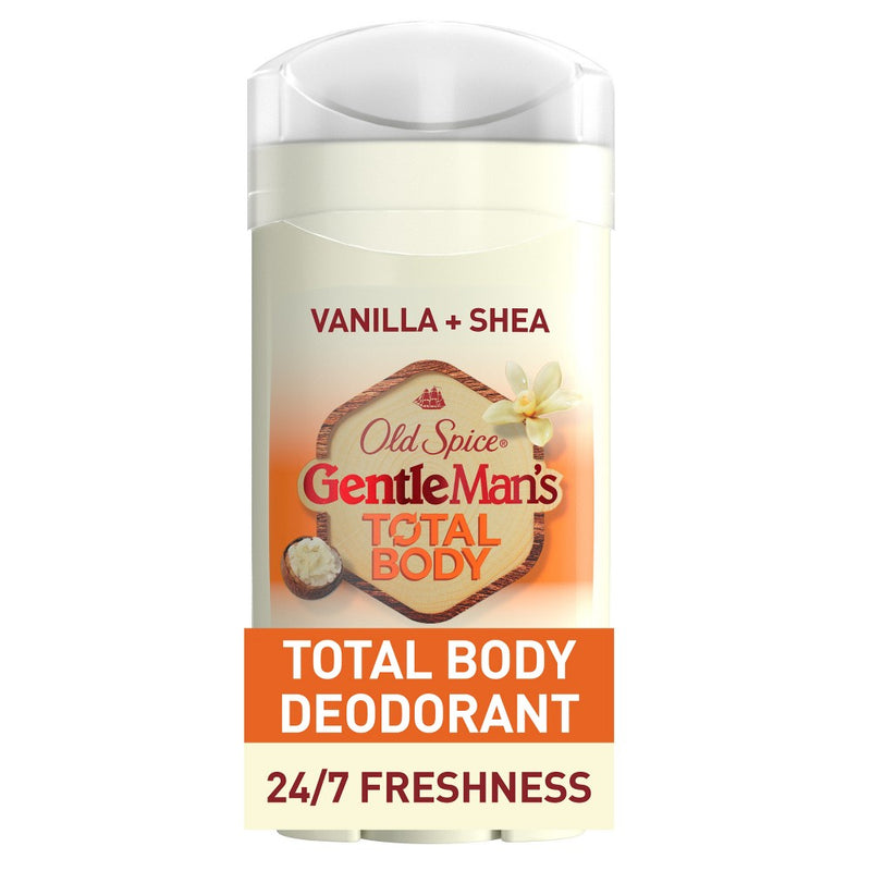 Old Spice Whole Body Deodorant for Men - Total Body Aluminum Free Deodorant - Vanilla & Shea - 3oz