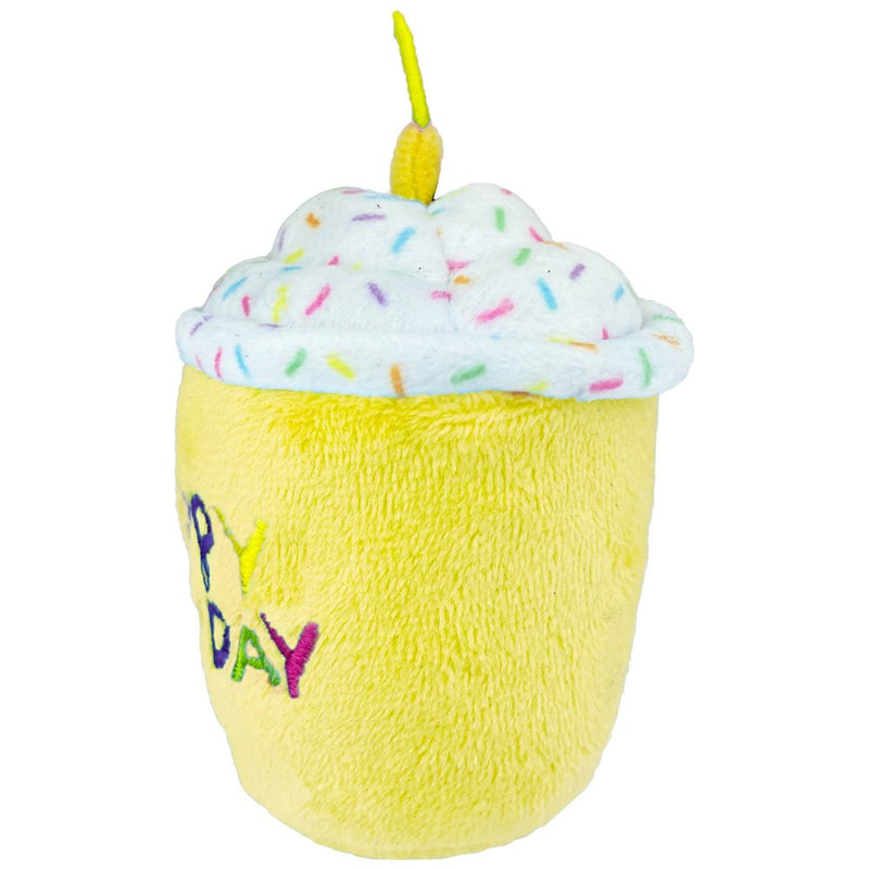 Multipet Birthday Cupcake Cat Toy - Yellow