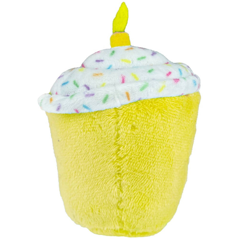 Multipet Birthday Cupcake Cat Toy - Yellow