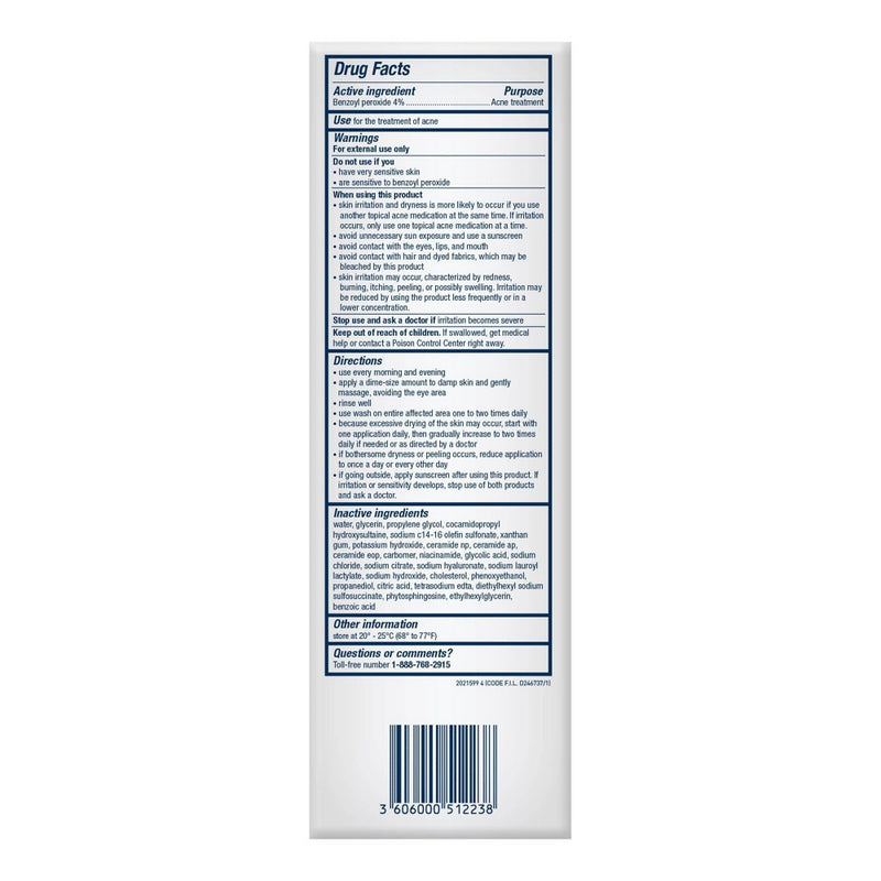 CeraVe Acne Foaming Cream Face Cleanser, Acne Treatment Face Wash - Fragrance-Free - 5oz