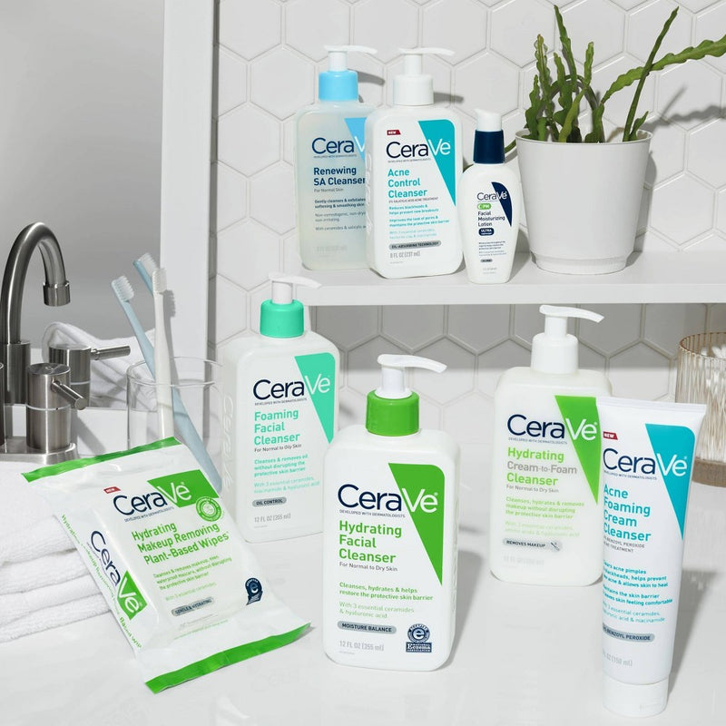 CeraVe Acne Foaming Cream Face Cleanser, Acne Treatment Face Wash - Fragrance-Free - 5oz