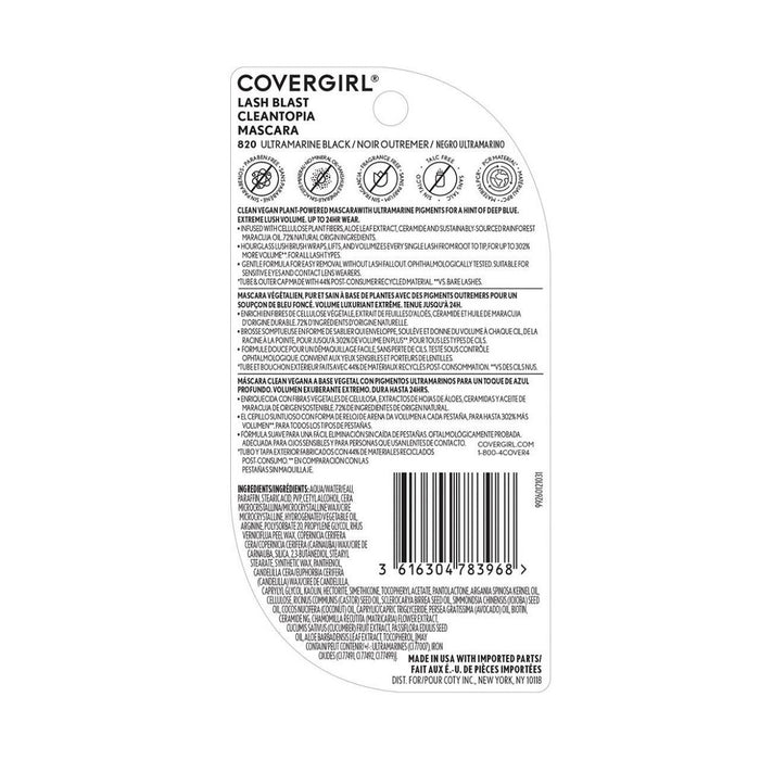COVERGIRL Lash Blast Cleantopia Ultramarine Mascara - 0.32 fl oz