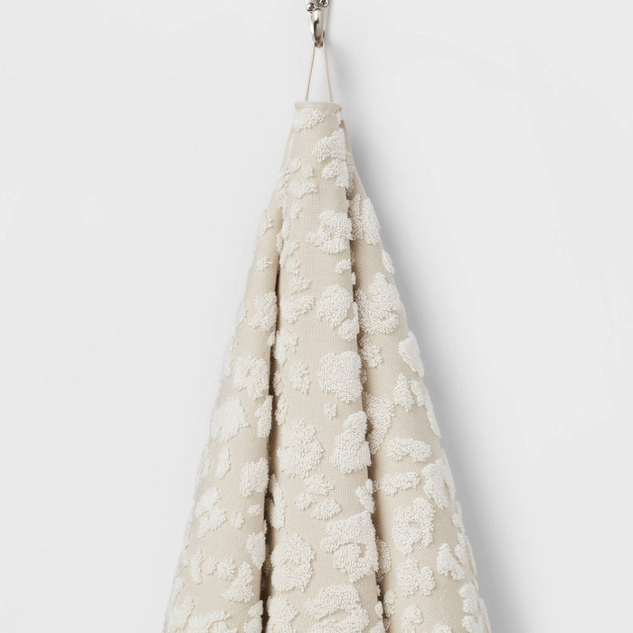 Performance Plus Bath Towel Cream Leopard - Threshold