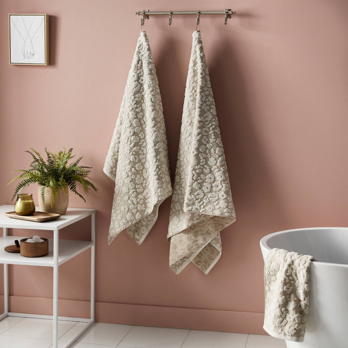 Performance Plus Bath Towel Cream Leopard - Threshold