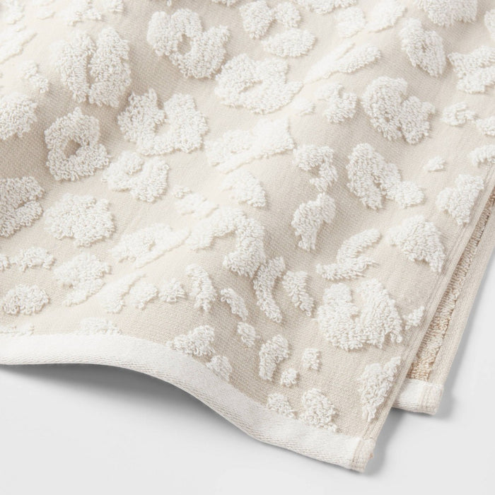 Performance Plus Bath Towel Cream Leopard - Threshold