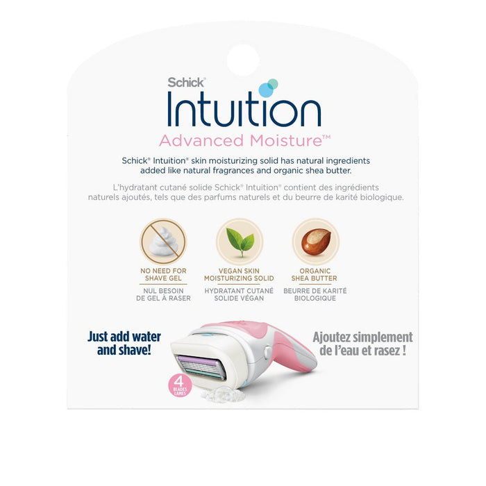 Schick Women's Intuition Advanced Moisture Women's Refills - Trial Size - 3ct