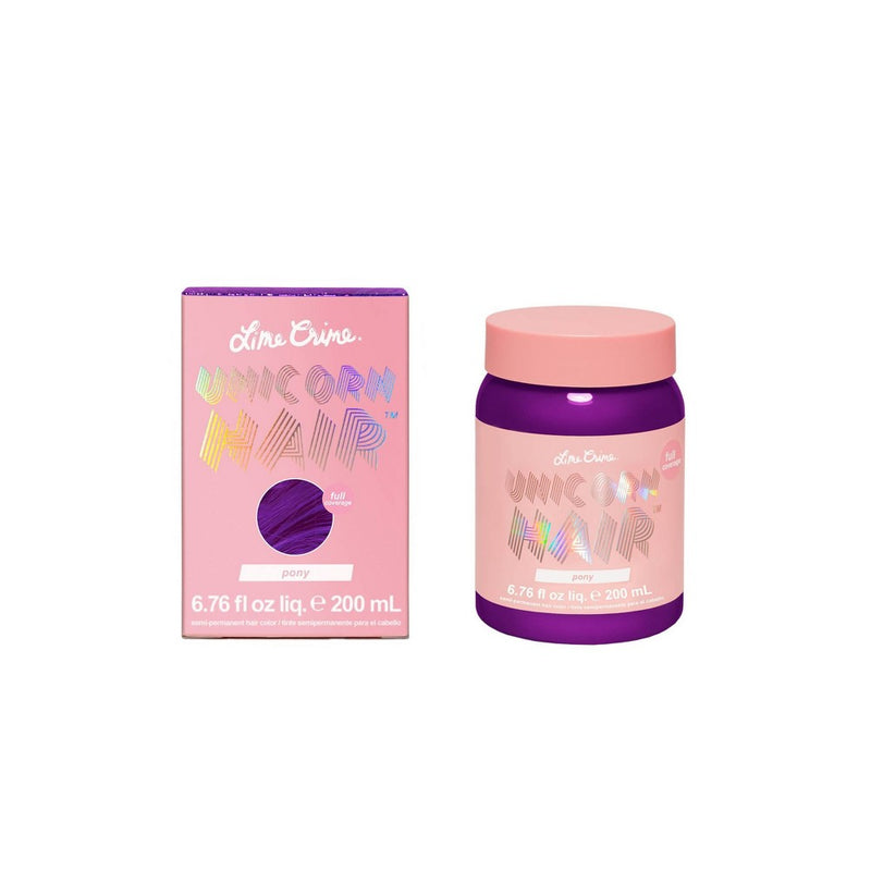 Lime Crime Unicorn Hair Semi-Permanent Full Coverage - Pony - 6.76 fl oz