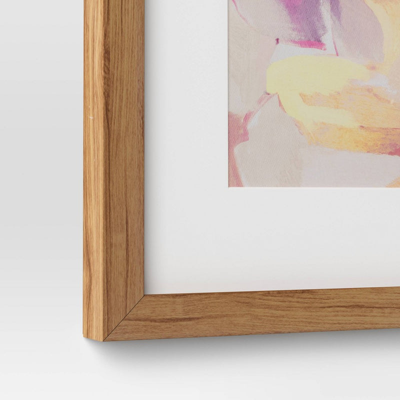 (Set of 2) 16" x 20" Painterly Collage Framed Wall Canvases - Threshold