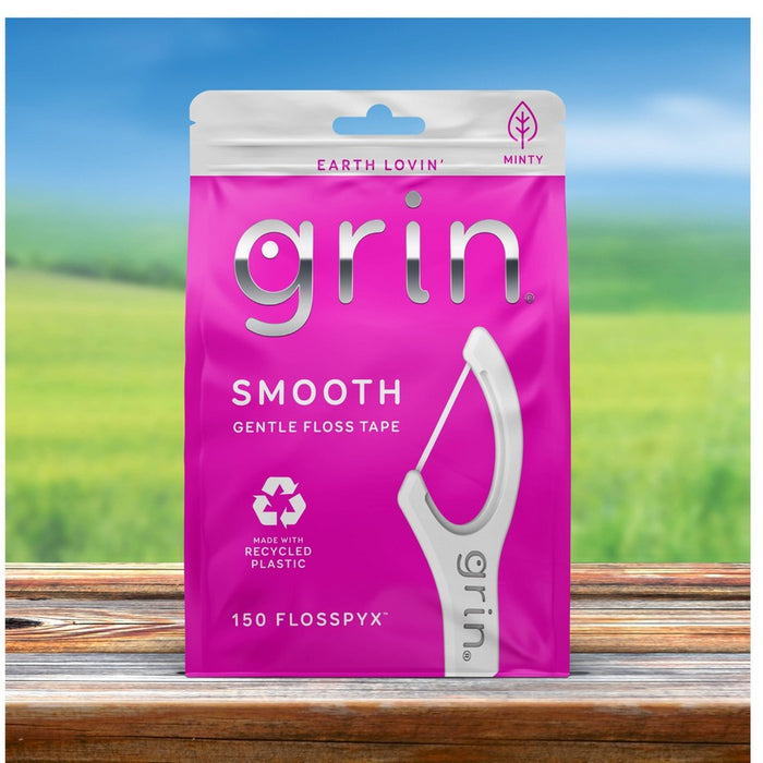 Grin Oral Care Smooth Floss Picks - 150ct