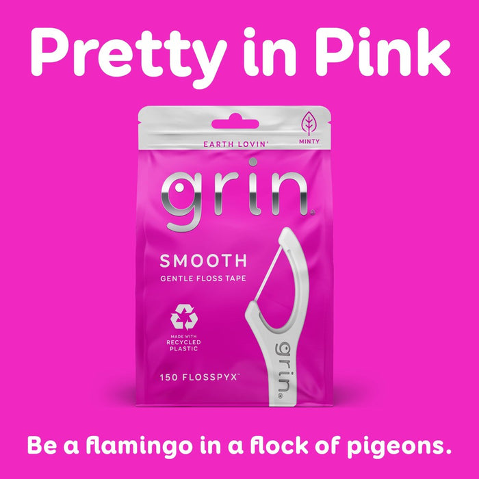 Grin Oral Care Smooth Floss Picks - 150ct