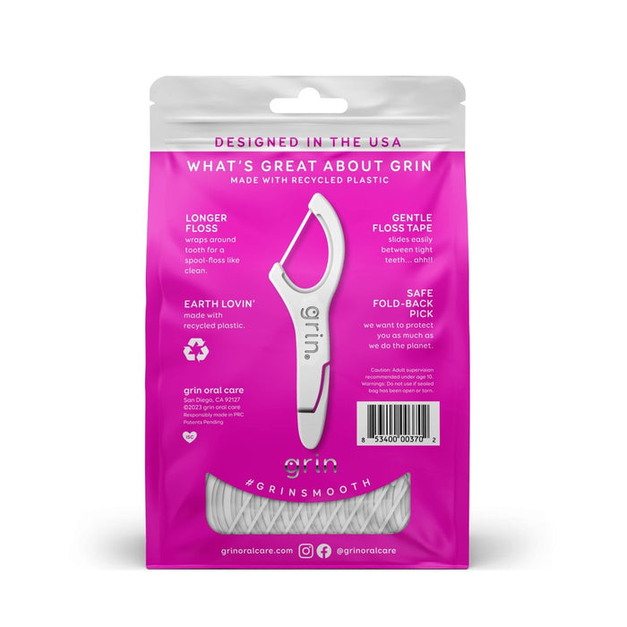 Grin Oral Care Smooth Floss Picks - 150ct