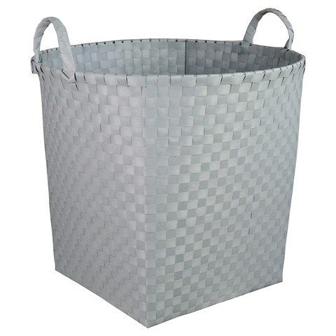 Woven Floor Bin Round Gray - Pillowfort