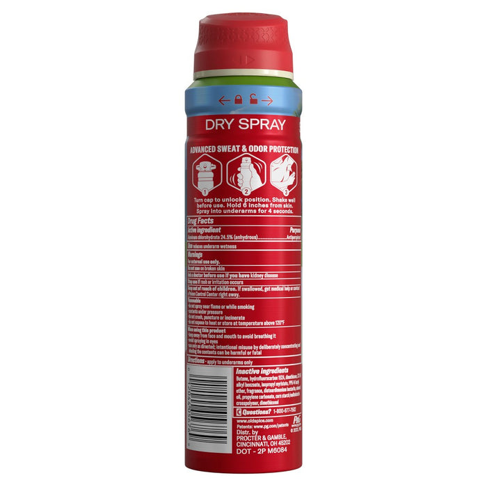Old Spice Men's Antipespirant & Deodorant Invisible Dry Spray - Fiji Scent - Fresher Collection - 4.3oz